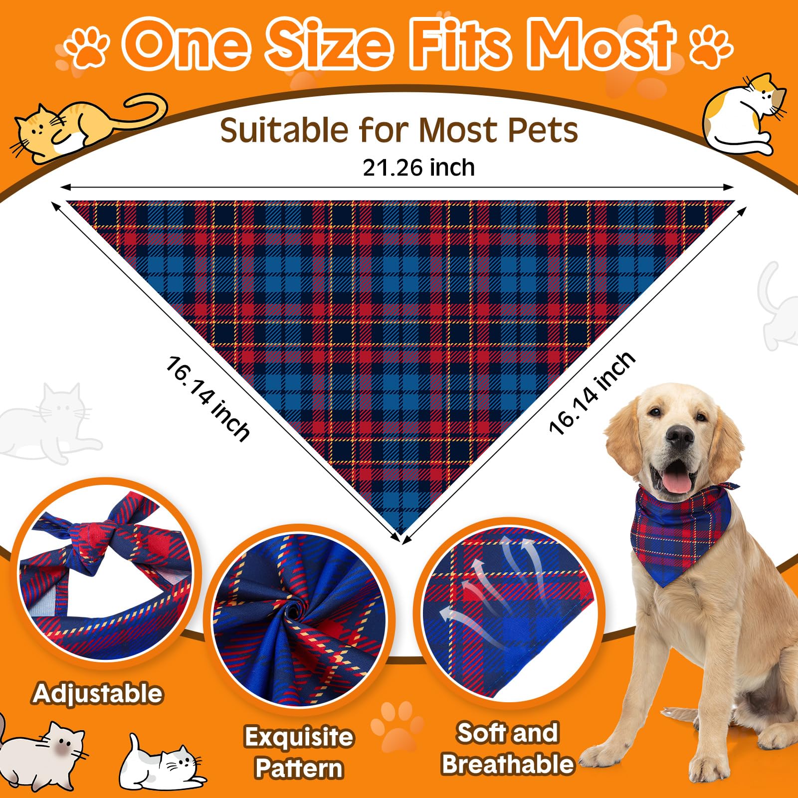 Bandana Bulyoou pour chien couleur multicolore, style estival.