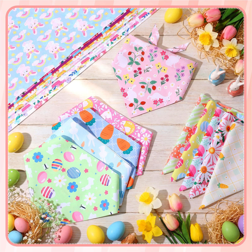 Bandanas Bulyoou taille ajustable pour petits et moyens chiens, ajustement sûr.