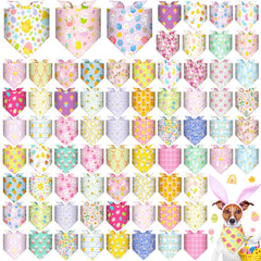 Bandanas Bulyoou ensemble 72 pour chien, parfait pour fêtes et photos festives.