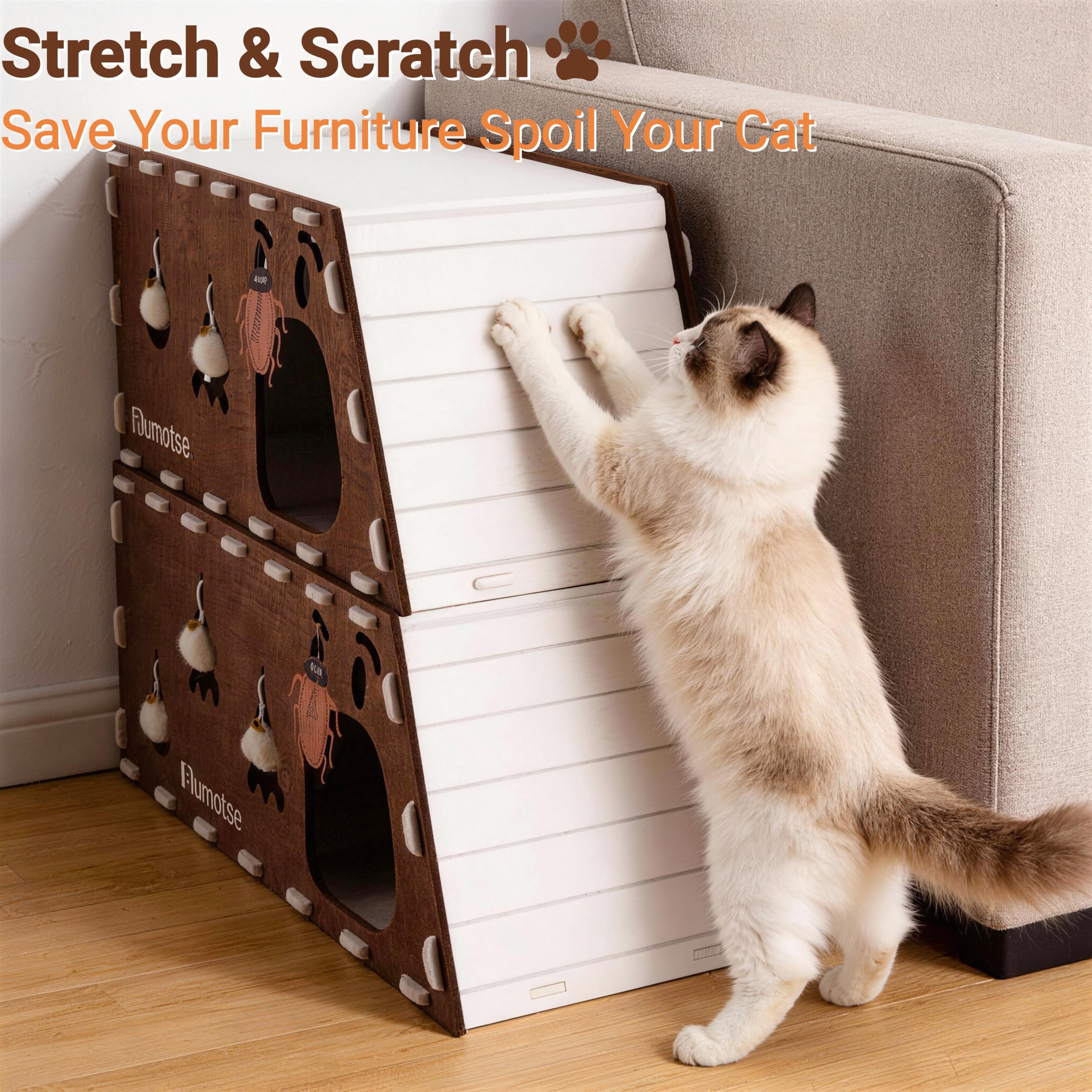 Griffade chat feutre Bumotse: surface durable et silencieuse