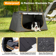BUMUBI boîte chien transportable en voiture, installation rapide sans outil.