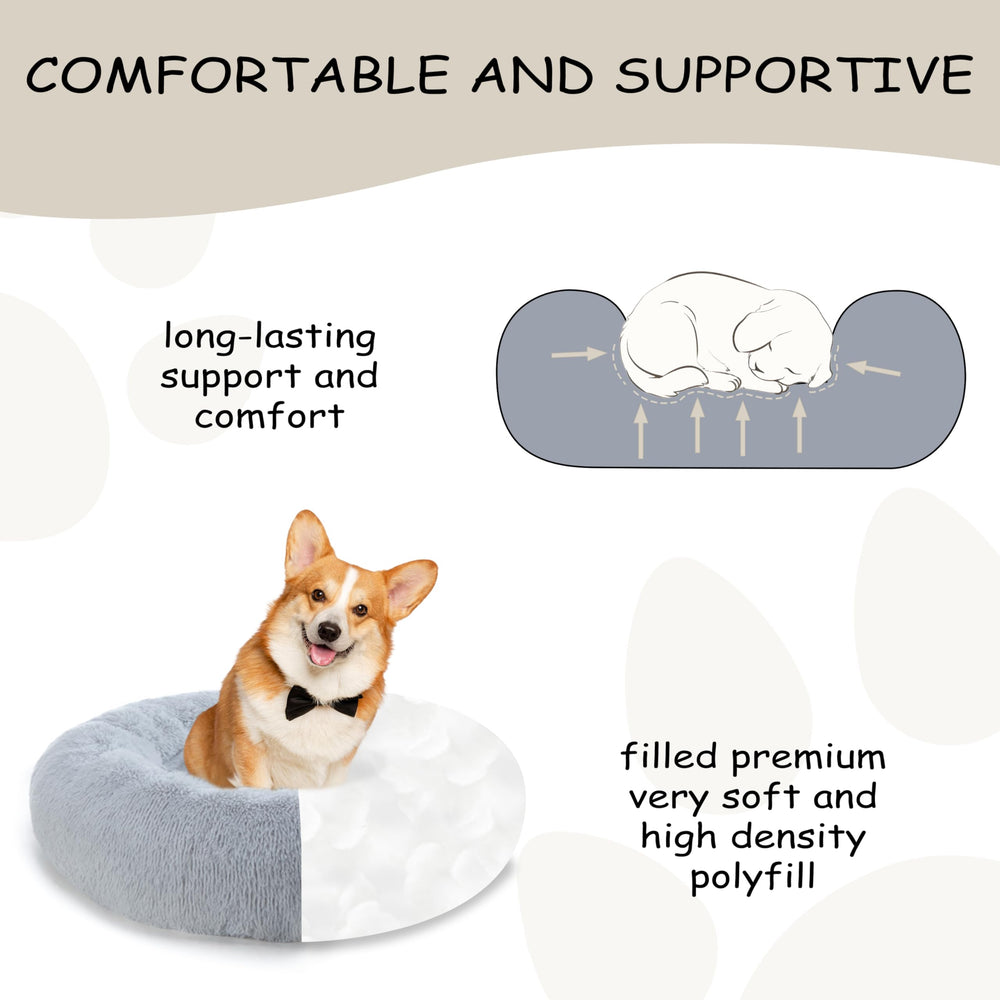 Bunlitent garnissage-peluche-gris: soutien homogène pour le repos.
