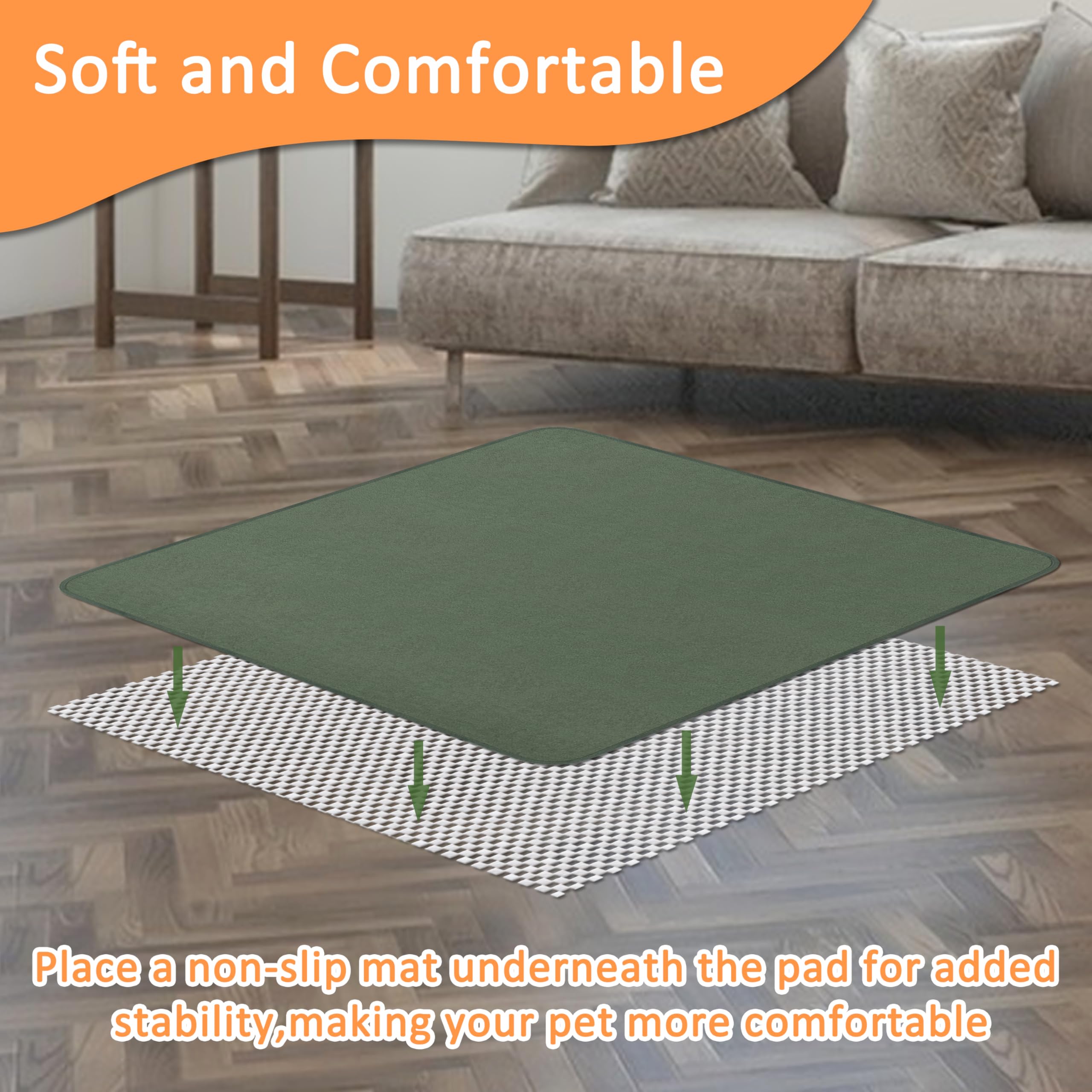 Tapis Bunlitent lavable et réutilisable, durable et facile à nettoyer.