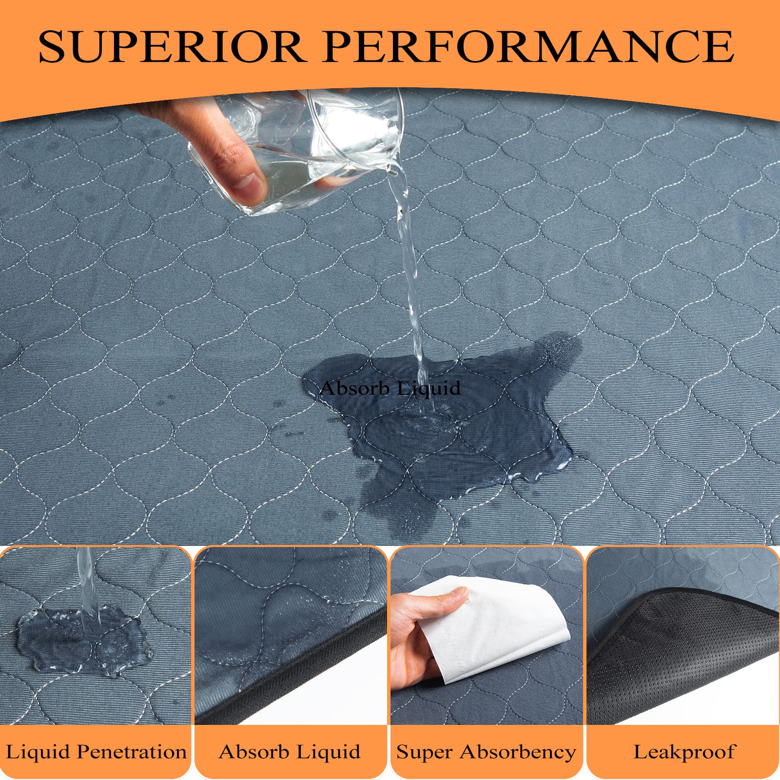 Bunlitent Tapis Pipi Lavable en Machine: réutilisable sans perte de douceur.