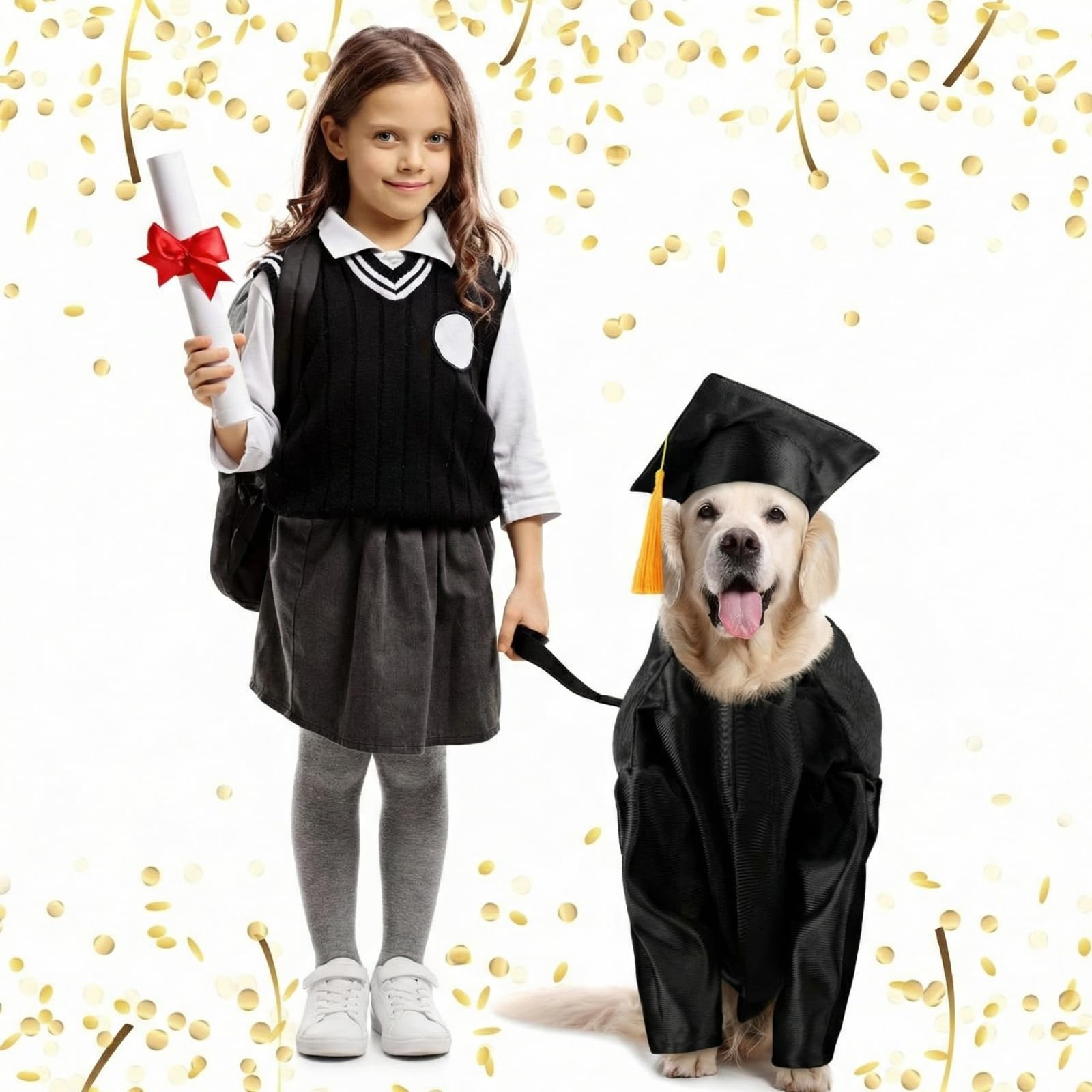 Bunnycool tenue graduation polyvalente, adaptée pour photos et fêtes.