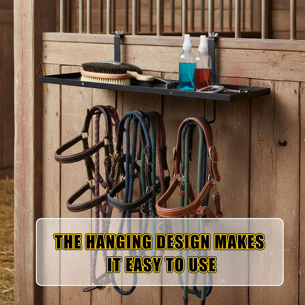 Burbell: accessoires-chevaux-rangement-efficace, rangement accessible pour petits objets.