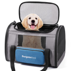 Porteur Burgenest pour chat grande taille avec cadre robuste et confort.