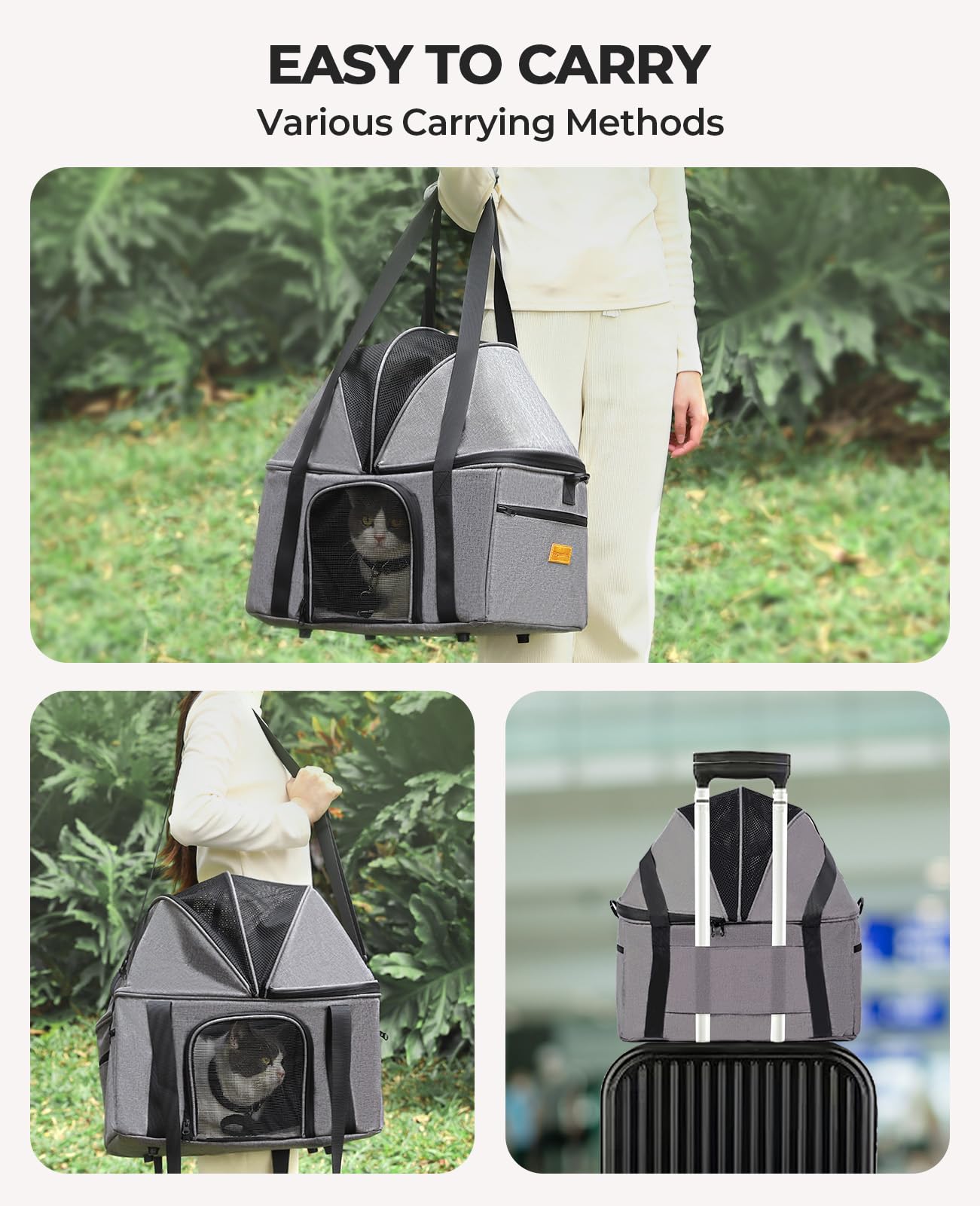 Carrier BurgeonNest pliable : rangement rapide et gain de place.
