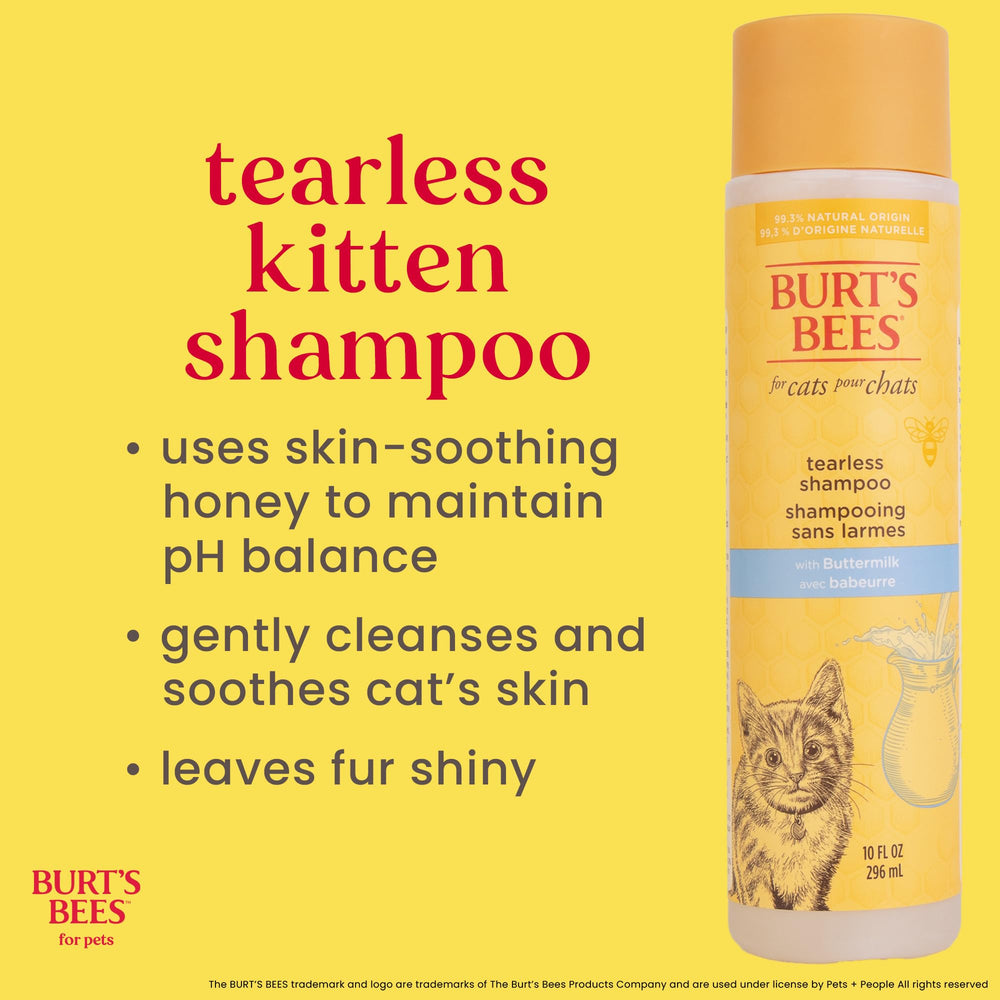 Pele de chaton éclatante après le soin Burt's Bees.