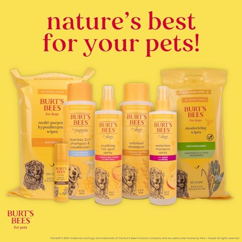 BURT'S BEES FOR PETS solution pratique pour résidus de larmes autour des yeux.