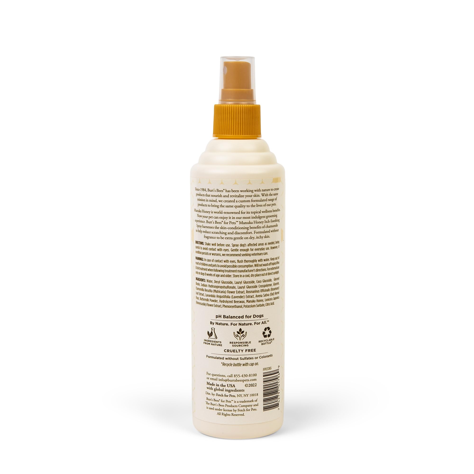BURT'S BEES POUR ANIMAUX convient avec traitements topiques