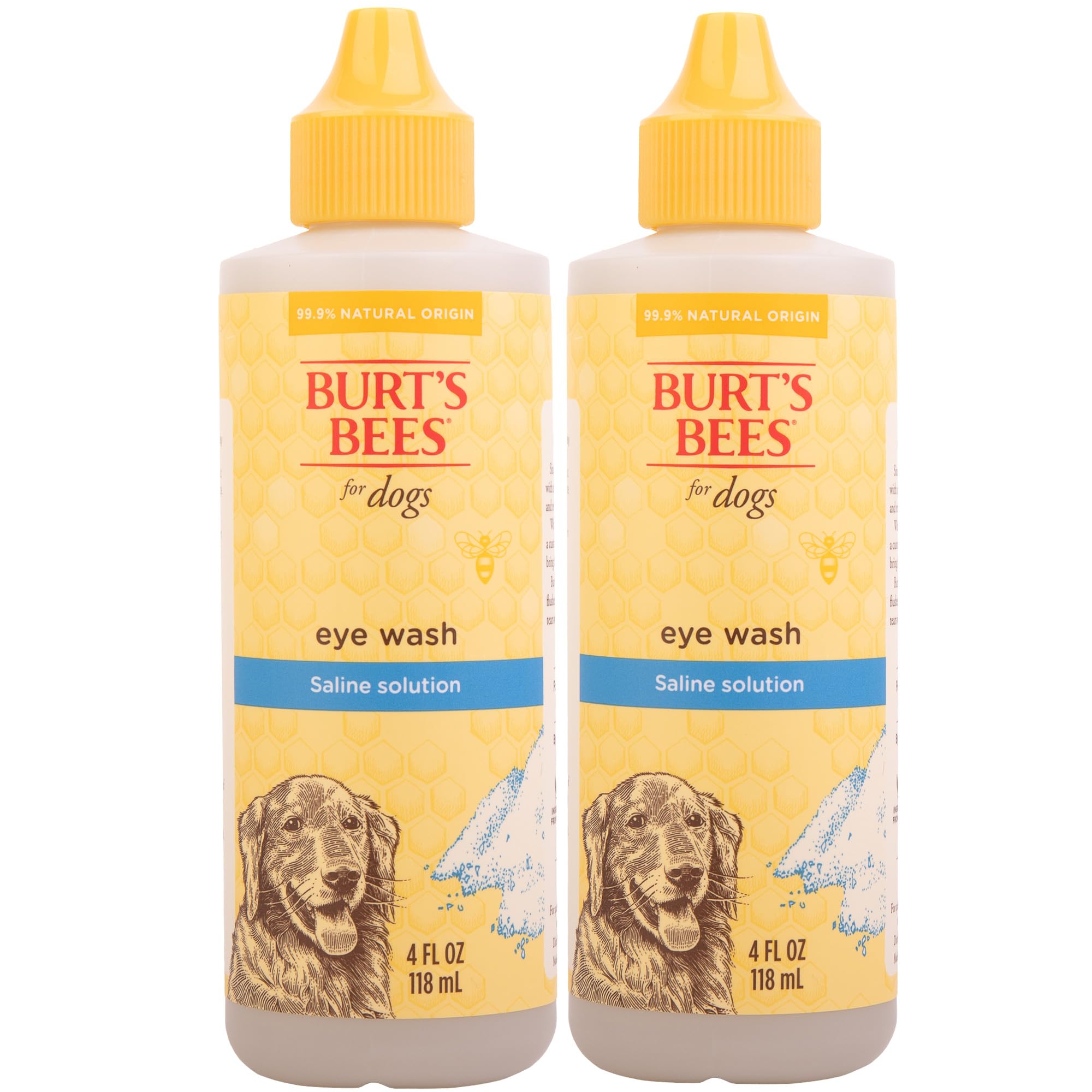 BURT'S BEES FOR PETS – bouteille rince-yeux eau saline pour chiens et chiots.
