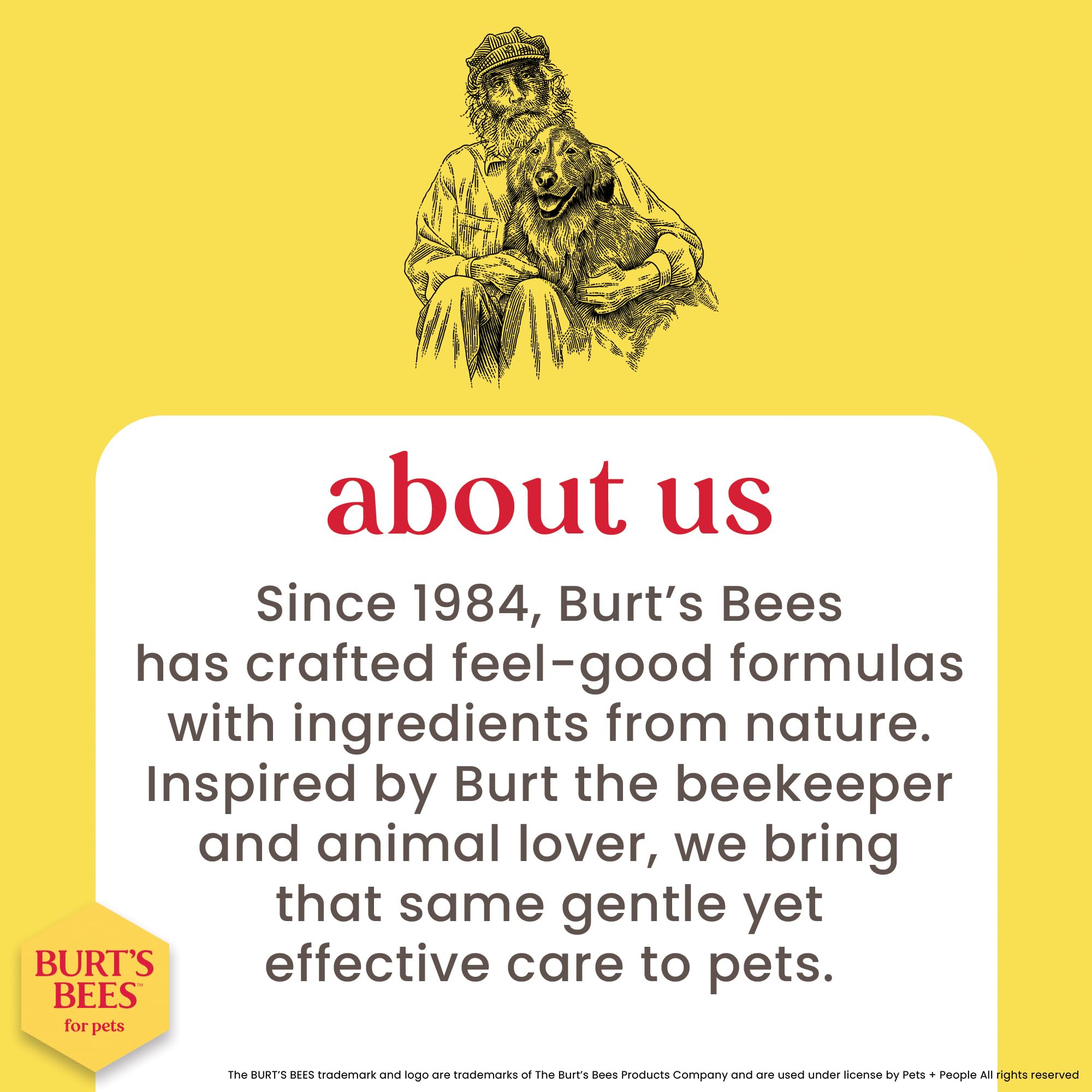 BURT'S BEES FOR PETS – Shampoing après-bain, pelage doux et hydraté.
