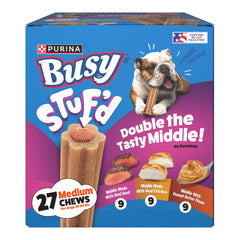 Busy Stuf’d os boeuf : récompense longue durée pour chiens moyens.