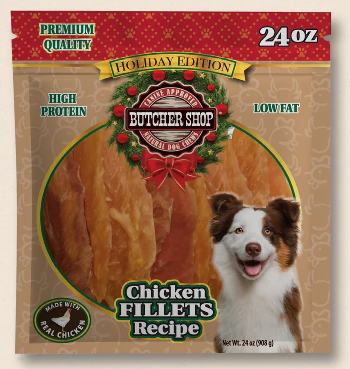 Filets de poulet Butcher Shop – bouchées naturelles pour récompense d'entraînement