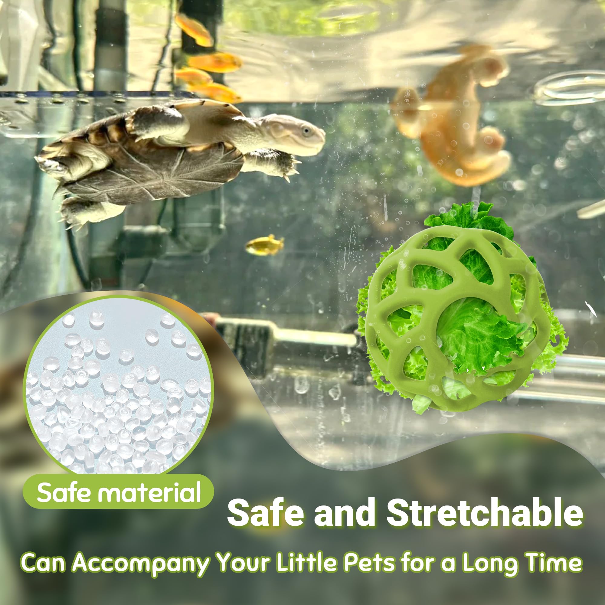 Décor BUYBYLOV pour aquarium tortue, sûr et non toxique.