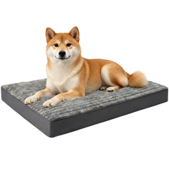 BUYFF lit chien grand orthopedique avec mousse memoire pour soutien articulations