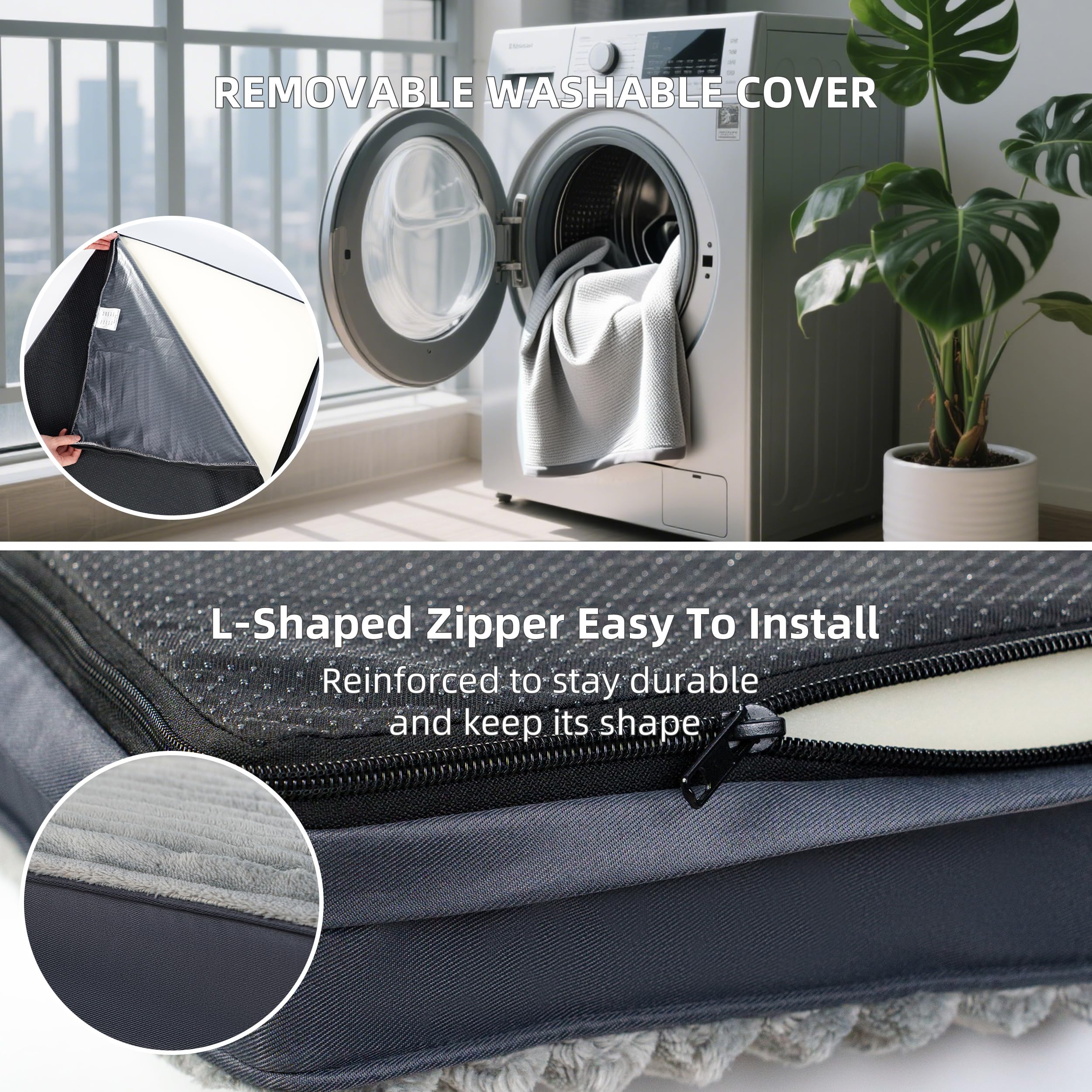 BUYFF mousse-memoire-type-oeuf offre un soutien ergonomique durable