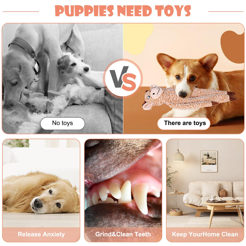 Jouet BUYPOW avec couture double et matériaux durables pour chiens robustes.