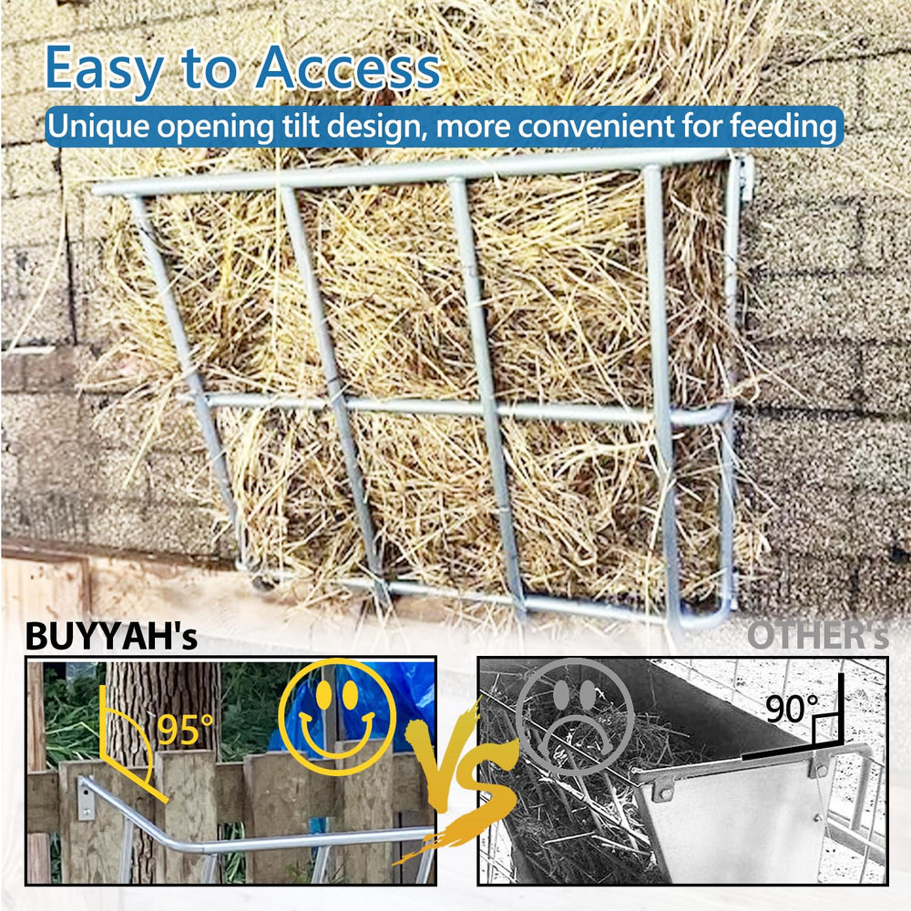 BUYYAH mangeoire à foin adaptée pour chevaux et moutons