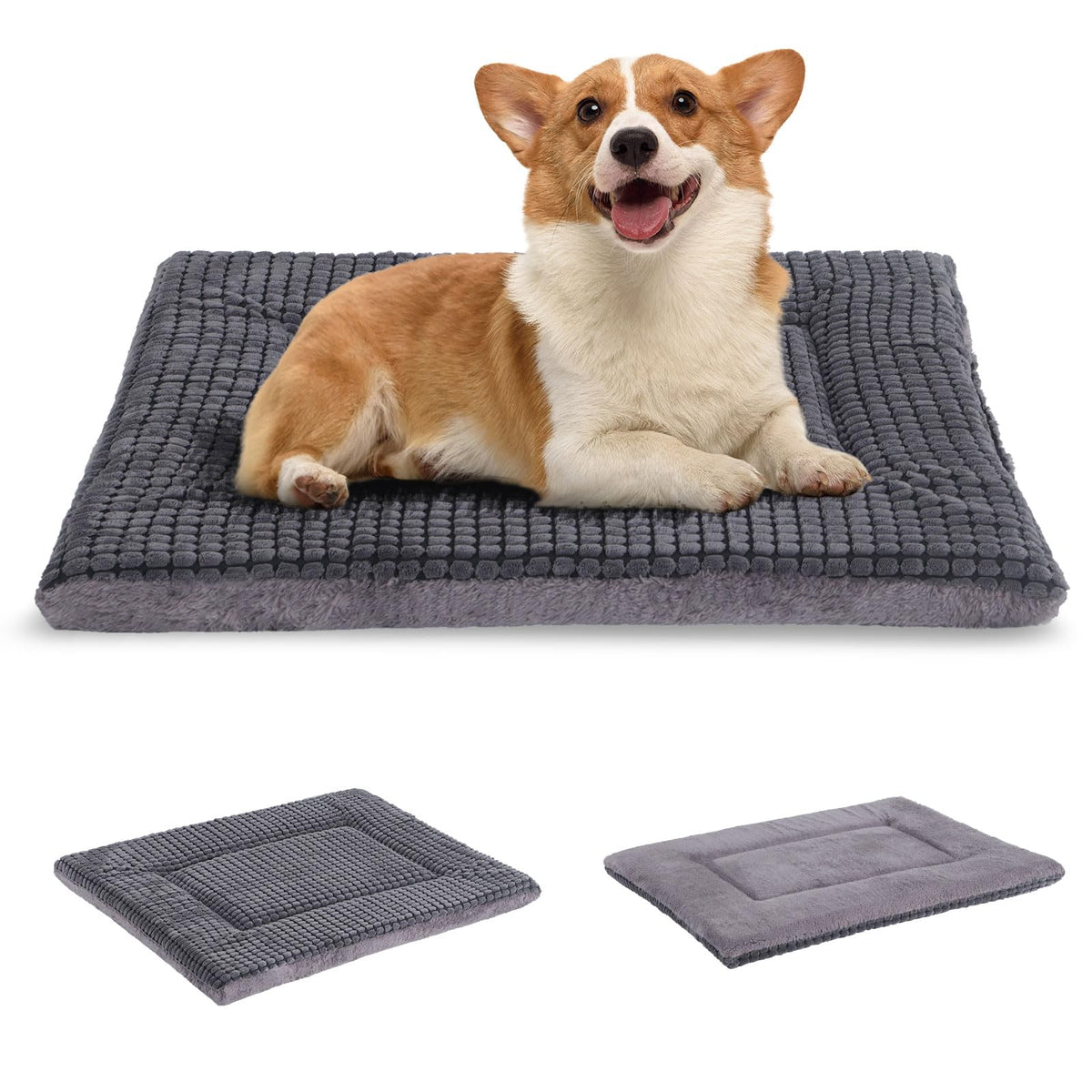 bvagss tapis réversible pour caisse chien, face peluche, confort chaleureux.