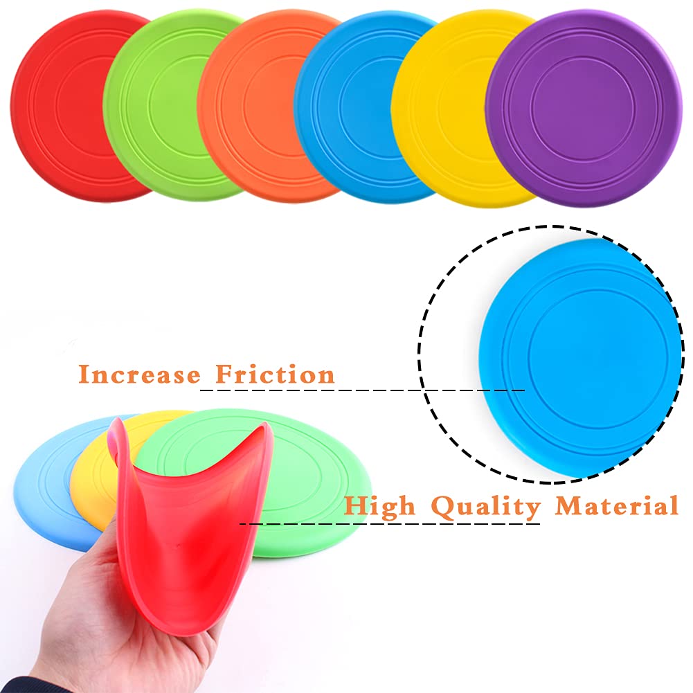 Disque volant Bvrbaory en silicone sûr pour les dents, durable et réutilisable.