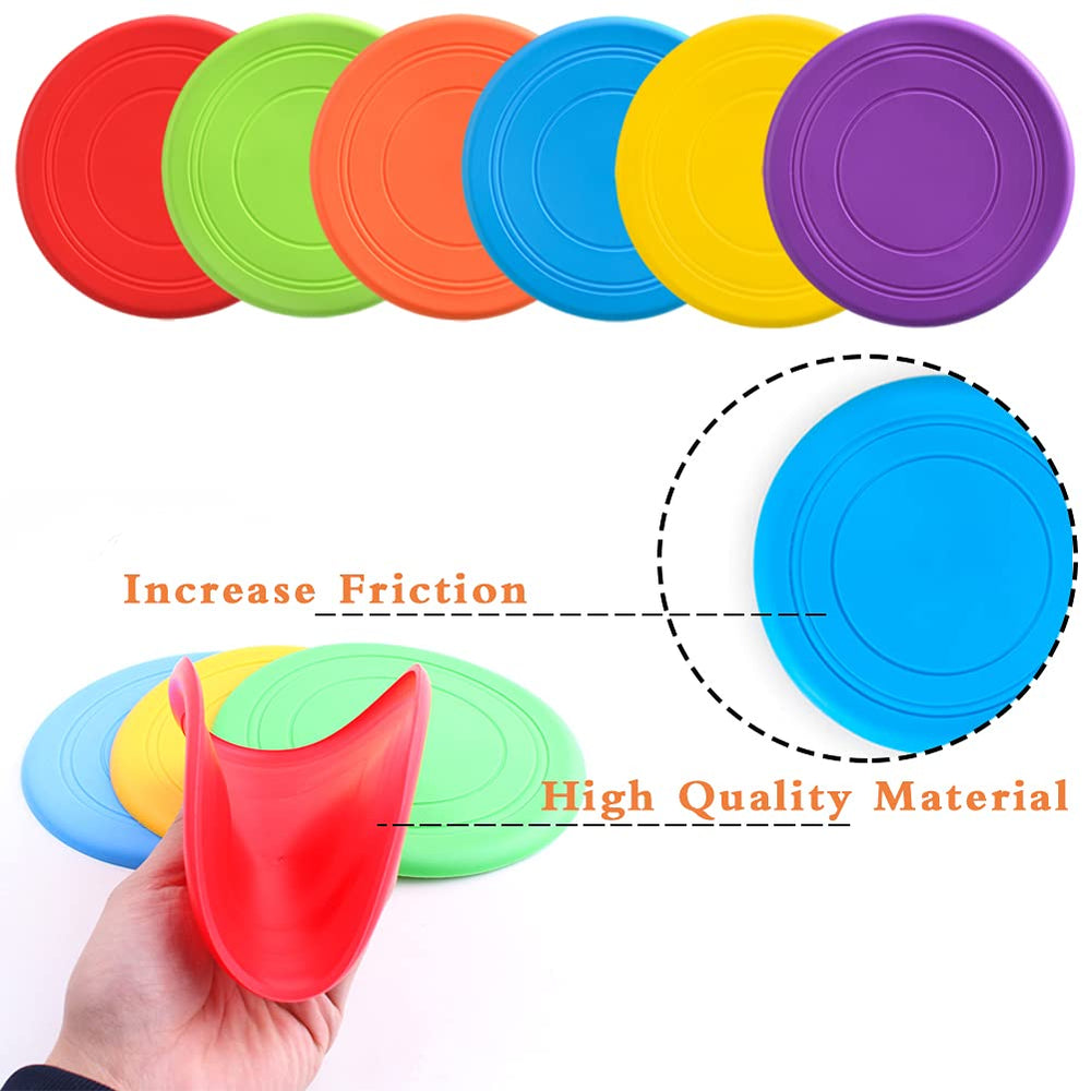 Disque volant Bvrbaory en silicone sûr pour les dents, durable et réutilisable.