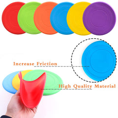 Disque volant Bvrbaory en silicone sûr pour les dents, durable et réutilisable.