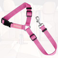 BWOGUE attache-appui-tête voiture rose pour chien et chat, installation facile.