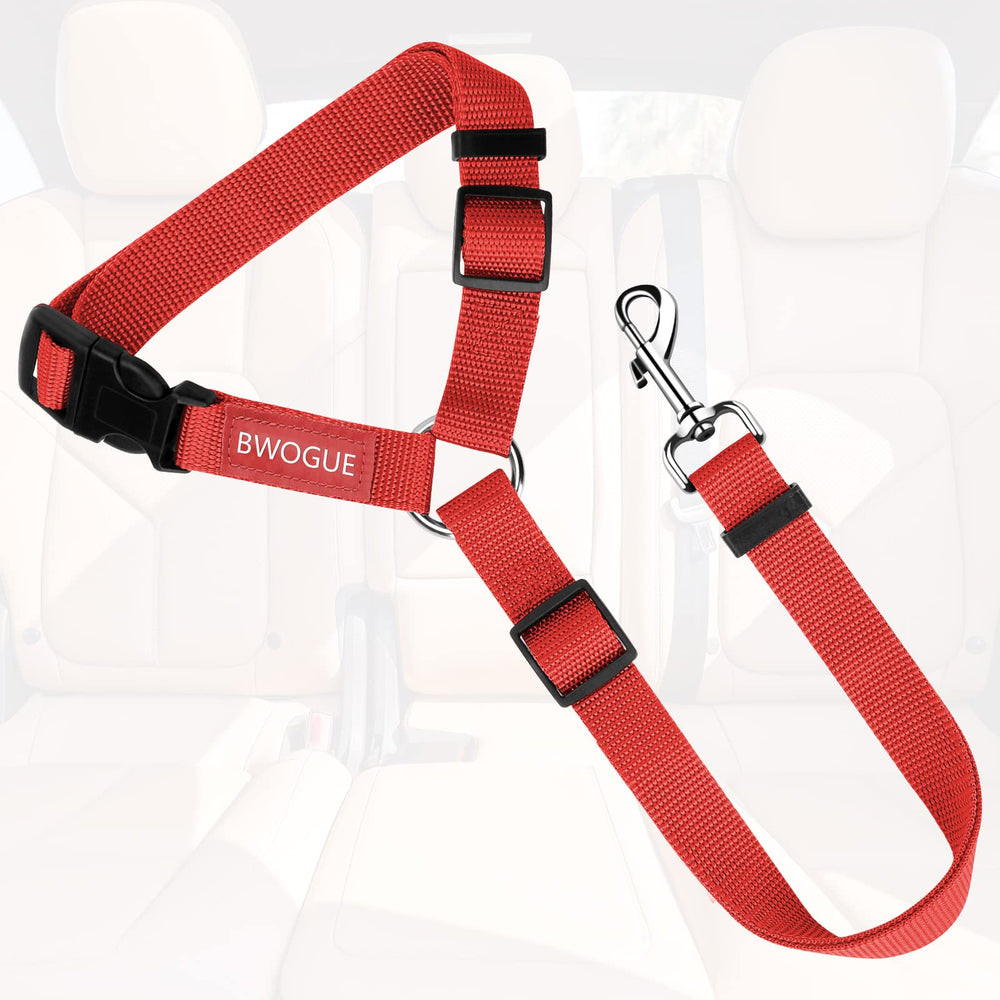 BWOGUE attache tete voiture chiens-chat – fixation rapide sur l appui-tête pour trajet sans enchevêtrement.