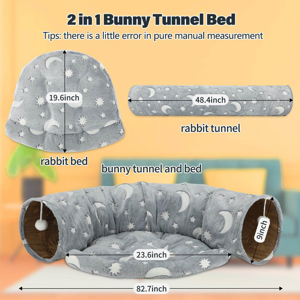 BWOGUE Bunny Tunnel tapis amovible pour un entretien facile.
