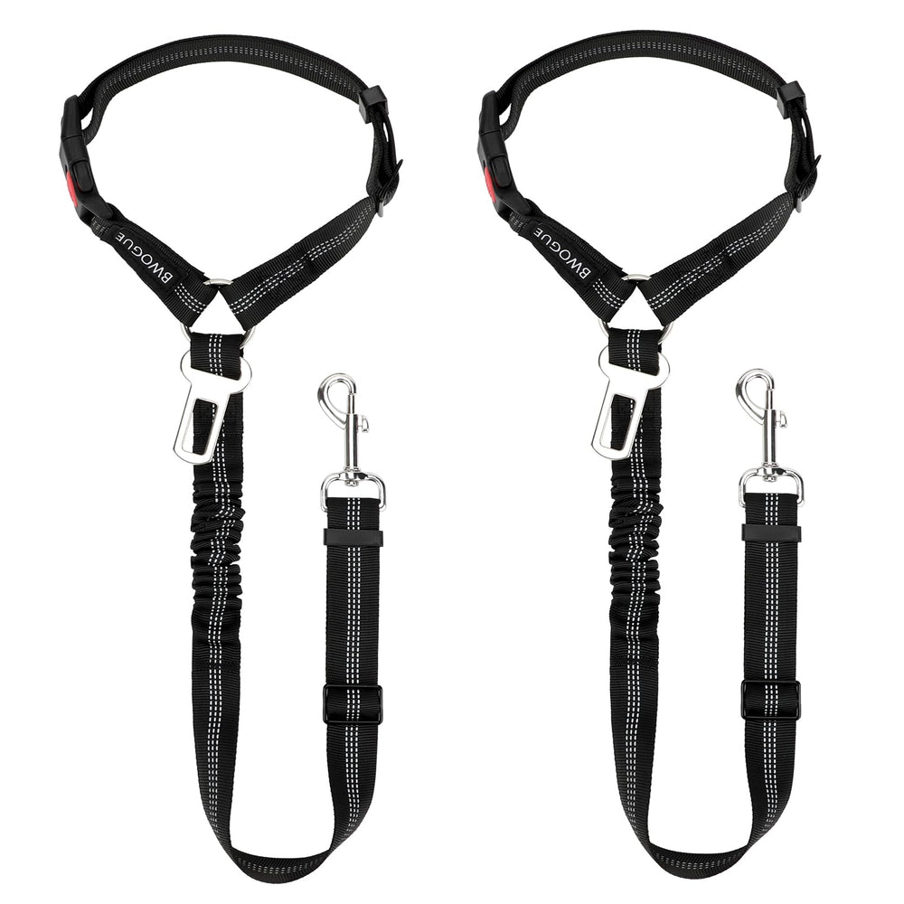 BWOGUE ceinture chien voiture avec elastique bungee pour voyage sûr