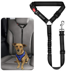 BWOGUE: ceinture sécurité chien-chat en voiture, noir, sécurité accrue.