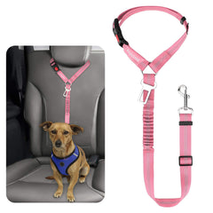 BWOGUE ceinture sécurité chien réfléchissante pour trajets nocturnes.