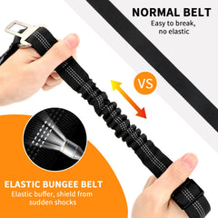 BWOGUE elasticite-bungee ceinture chien pour maintien confortable