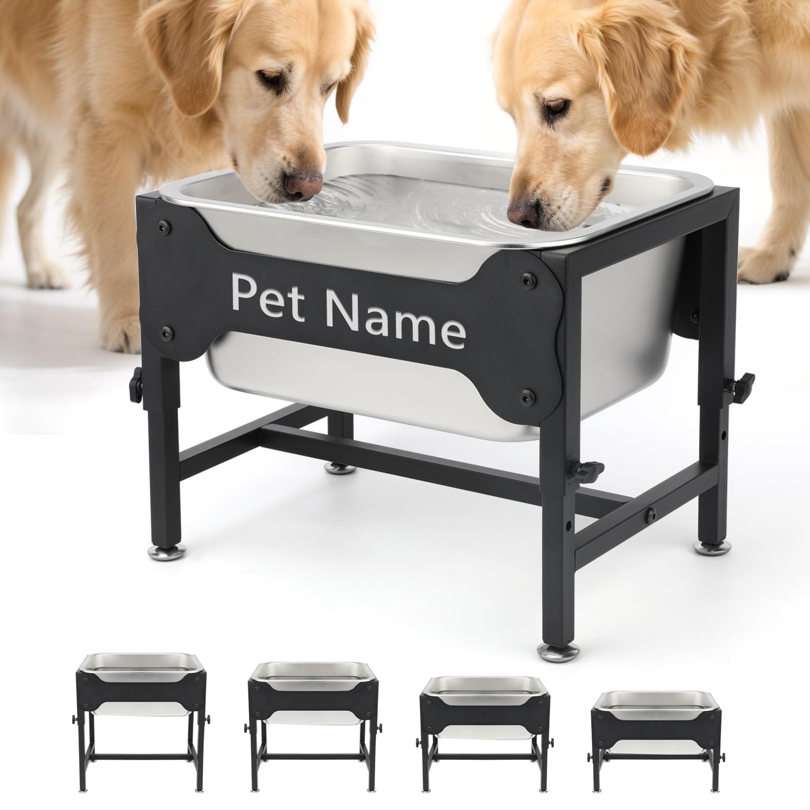 BWOGUE gamelle elevee 3 gal pour chien—grande capacité et stabilité.