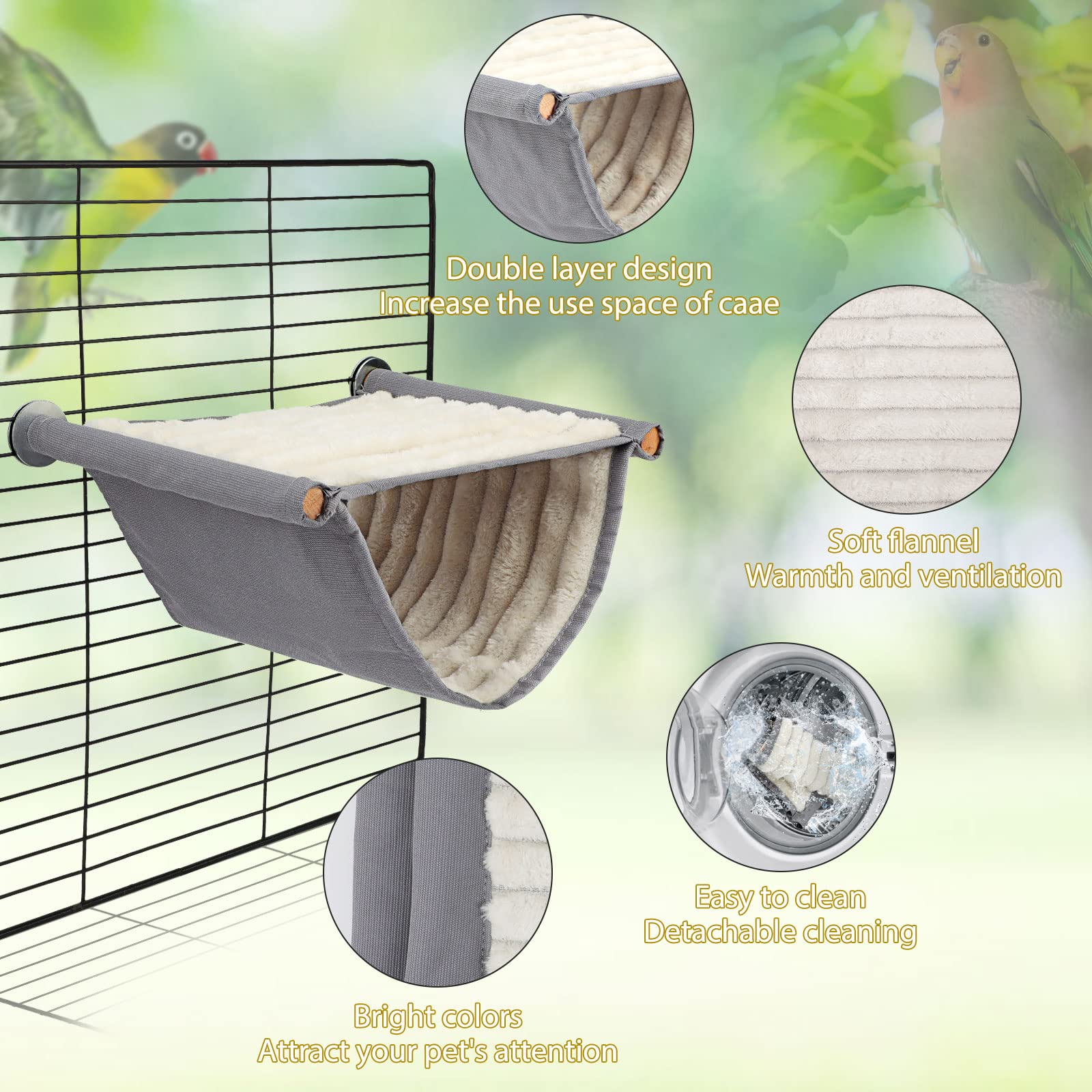 BWOGUE Nid-9x7-pouces: taille adaptée pour petits oiseaux