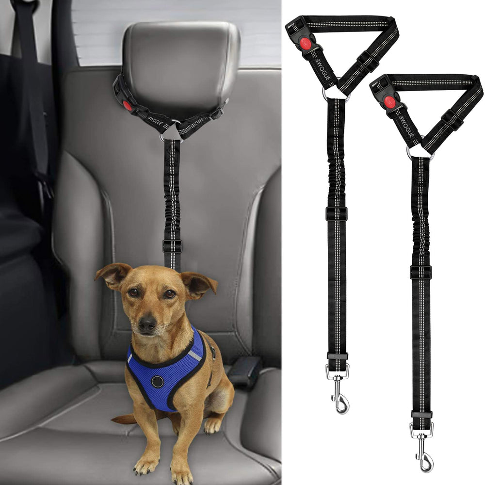 BWOGUE sangle sécurité appui-tête, fixation rapide pour chien ou chat.