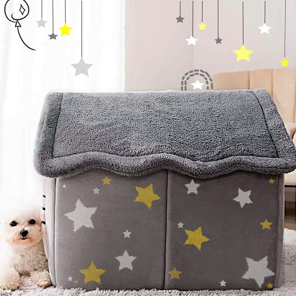BXEBUI Maison chien espace privé intérieur sûr et confortable.