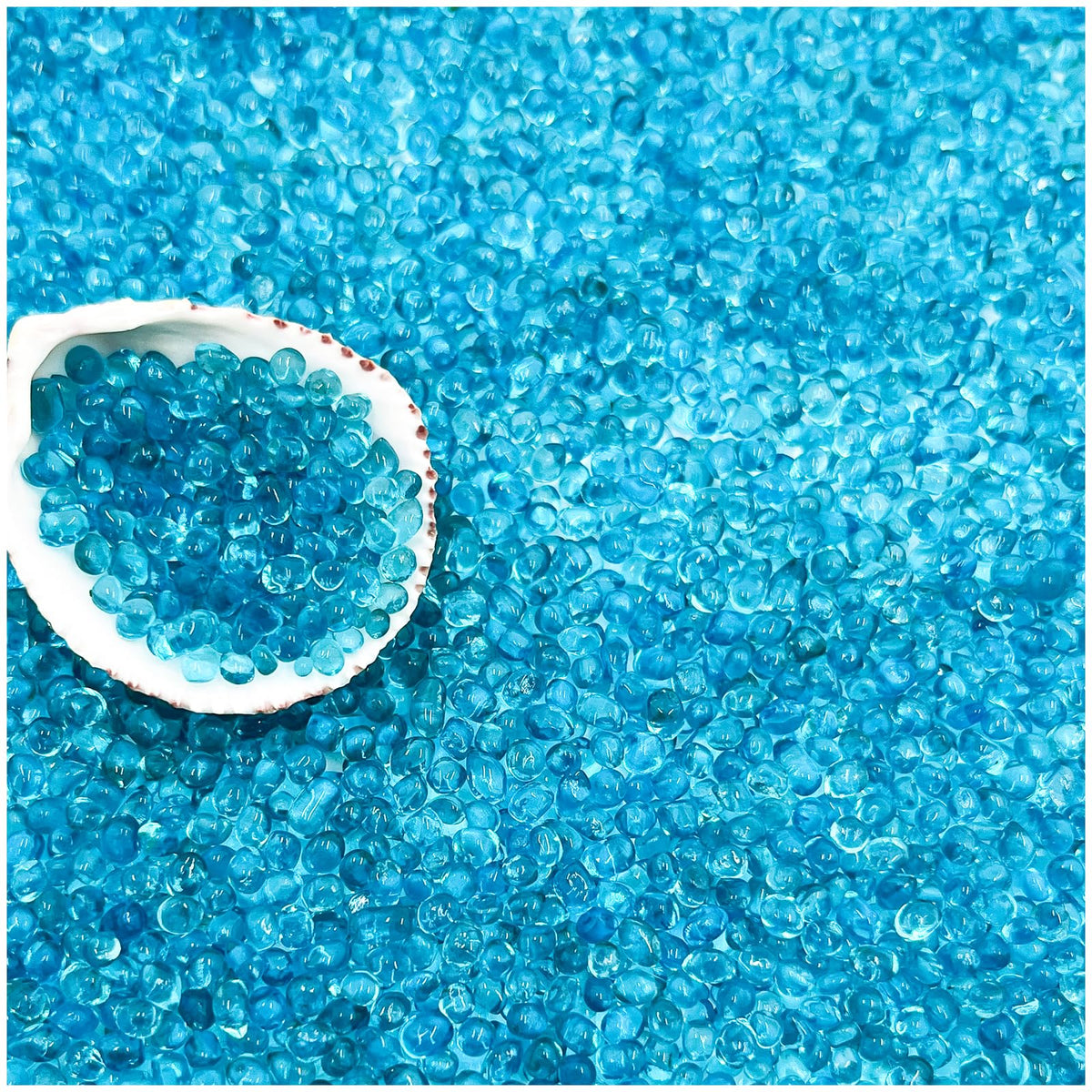 BXI gravier aquarium bleu vif et lisse pour un décor sûr
