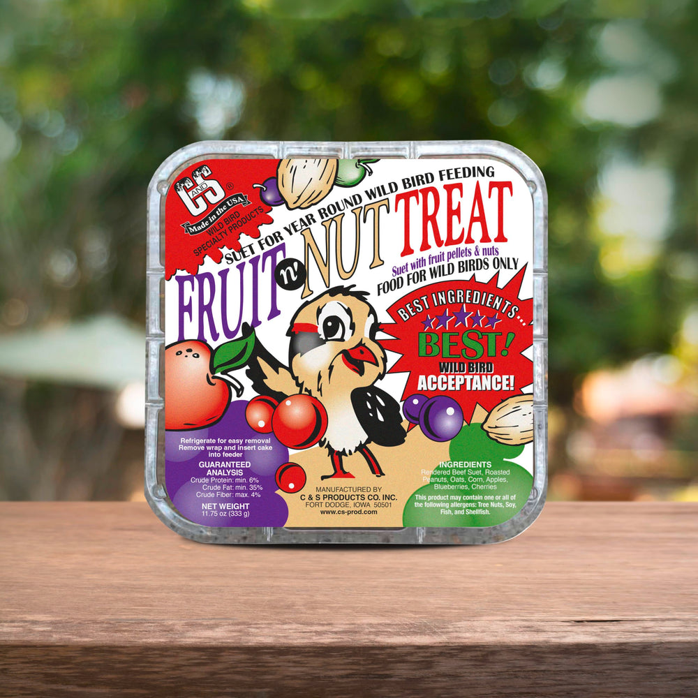C&S Fruit n’ Nut Suet Treat saveurs variées adaptées à différents goûts
