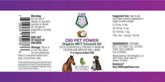 C60 Power pour Animaux — doseur indiquant le dosage selon le poids.