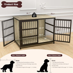 CABZOON cage chien porte latérale réversible, accès facilité selon votre pièce.