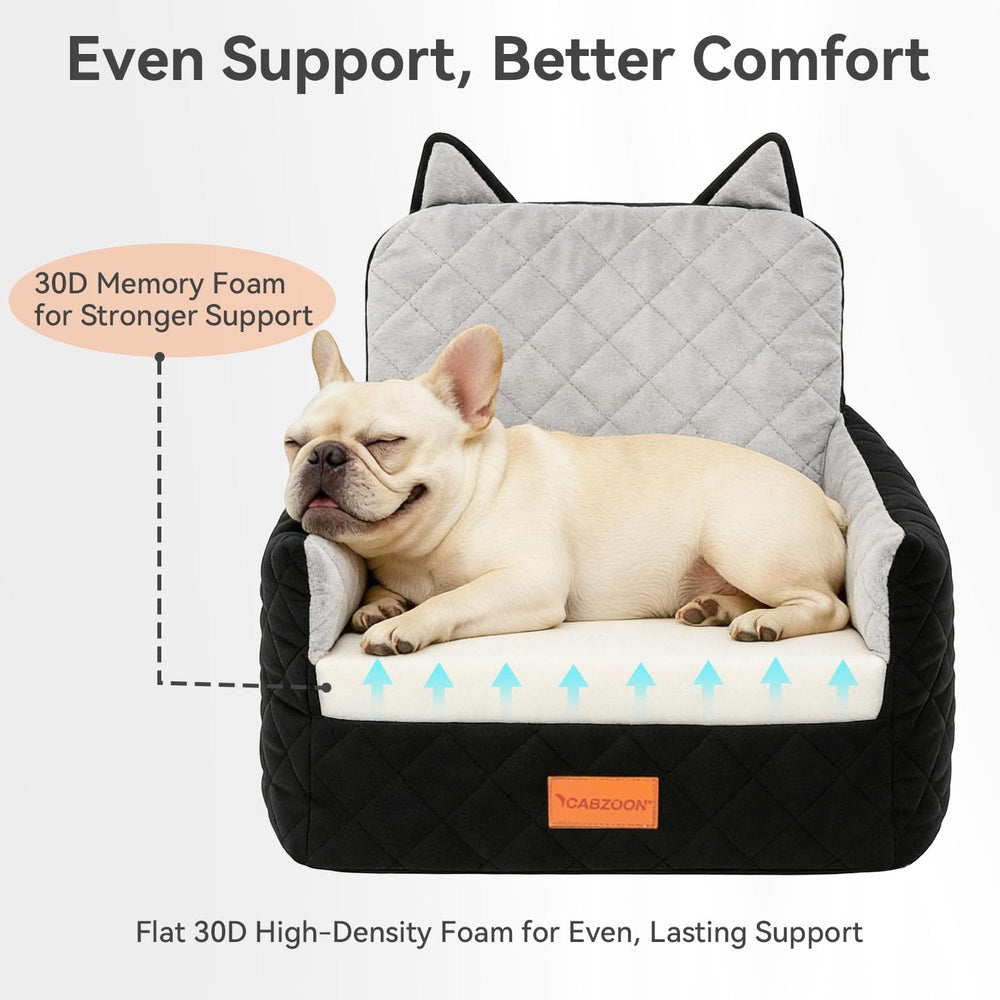 CABZOON siège-auto chien arrière pour sécurité et confort.