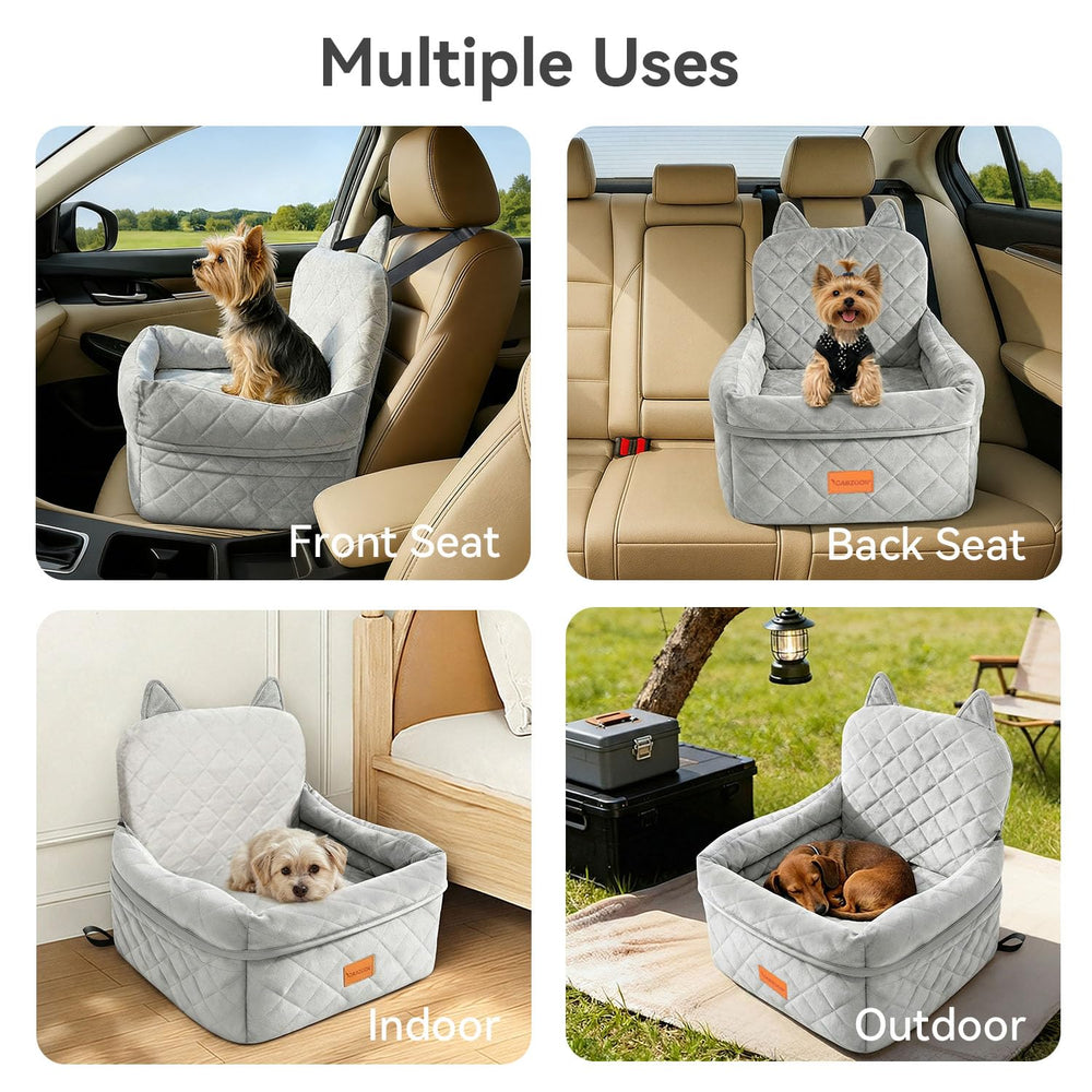 CABZOON siège-auto chien haut – poches de rangement pratiques