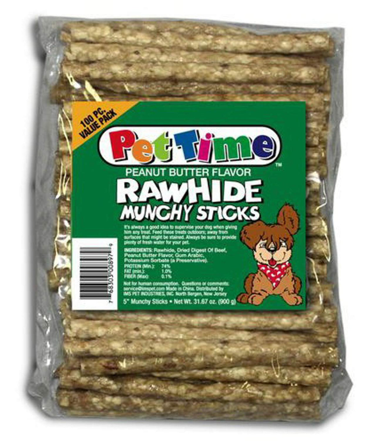Cadet bâtonnets rawhide premium pour chien, mastications durables.