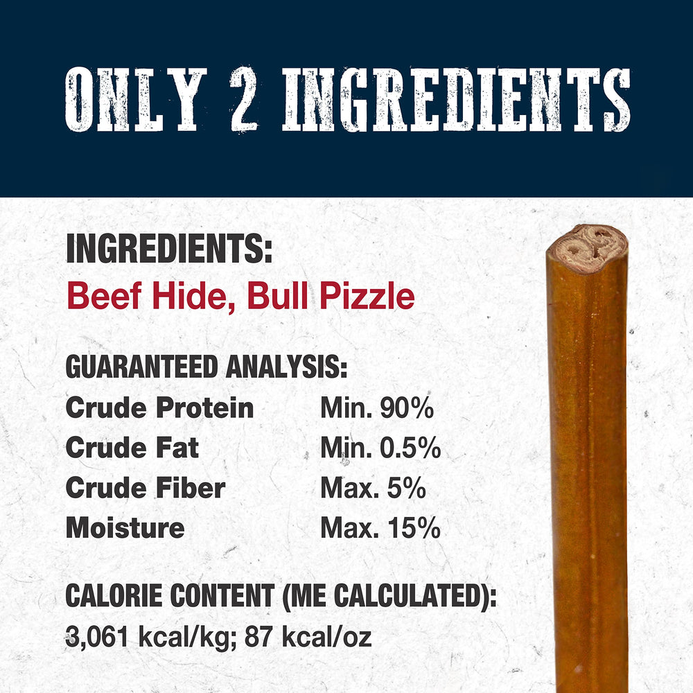 Cadet Bully Hide Sticks digestibilite-amelioree, plus facile à mâcher pour petits chiens
