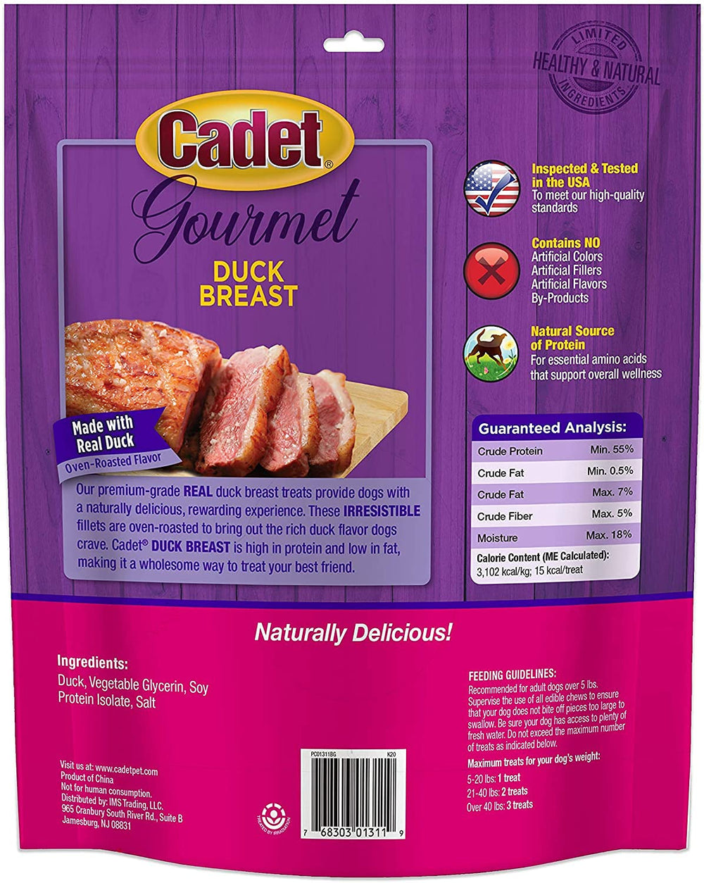 Cadet ingrédient unique, sans allergènes cachés.