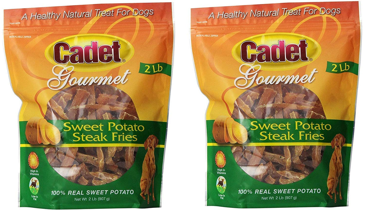 Cadet frites patate douce chien : collation savoureuse et pratique en récompense.
