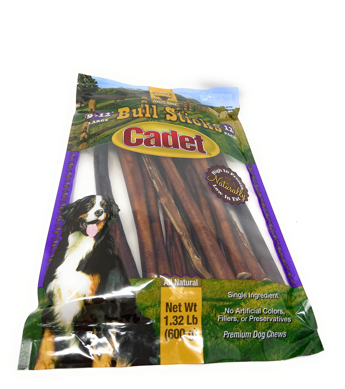 Cadet Gourmet bâton 12 pouces pack, récompense durable pour chiens durant les sorties